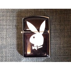 CHROME WITH BLACK FRONT WITH WHITE PLAYBOY LOGO